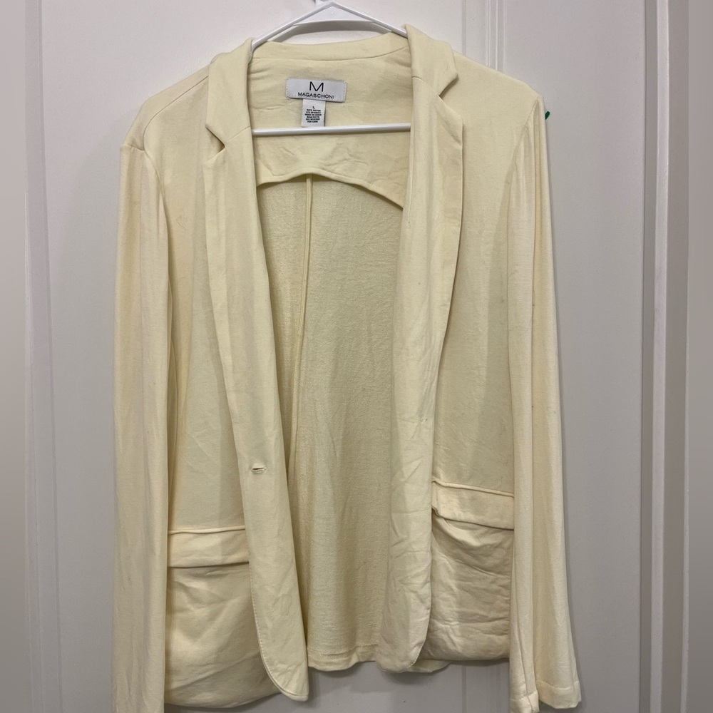 Magaschoni Light Cream Women's Blazer